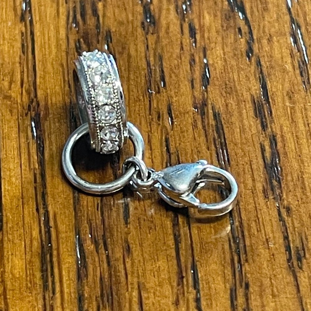 Origami Owl Crystal Clasp Silver